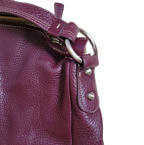 TALBOTS Large Pebbled Leather Shoulder Bag Excellent Condition - Picture 2 of 8